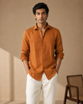 Mustard Linen Shirt