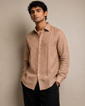 Dusty Taupe Linen Shirt