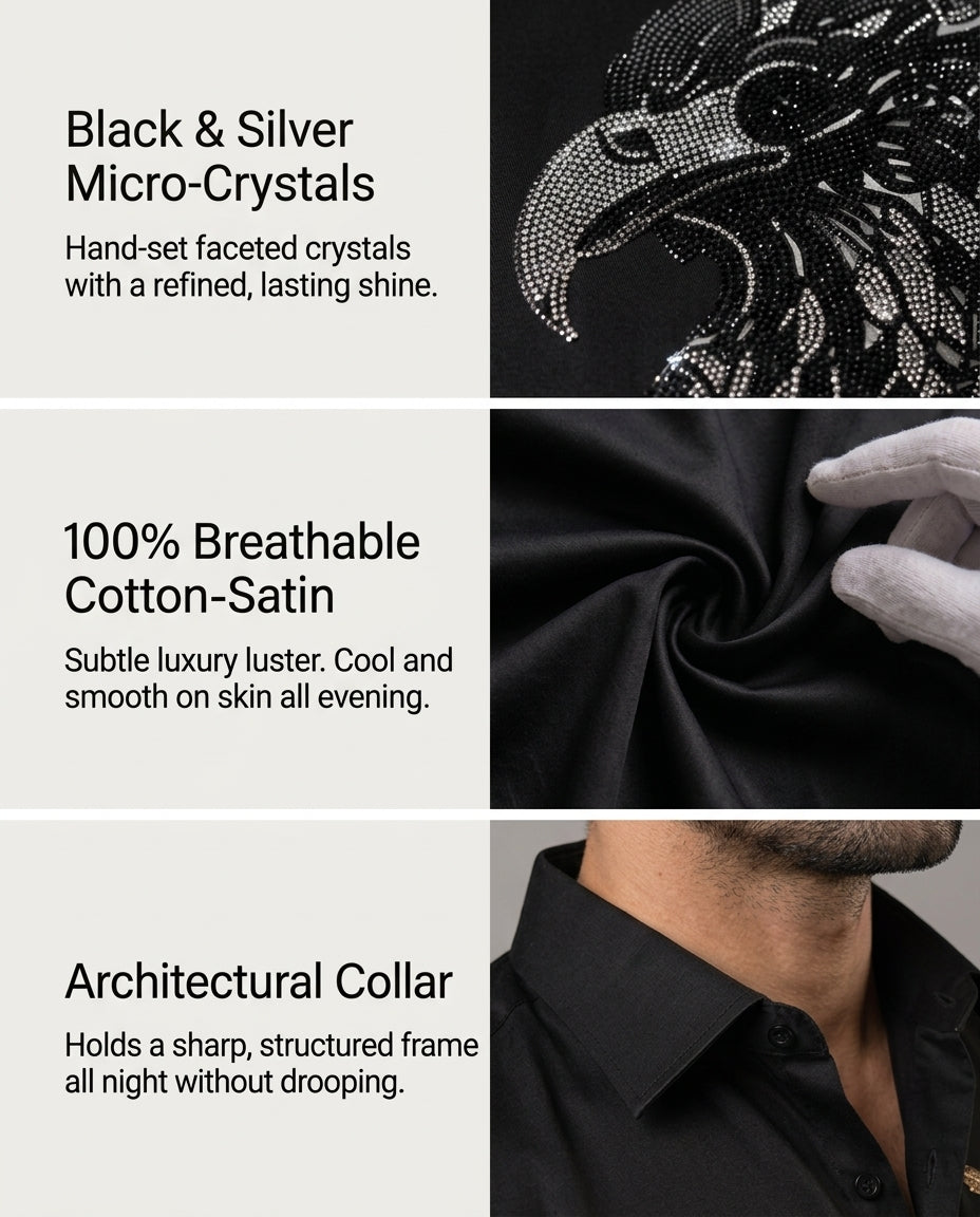 Vogue Eagle Black Designer shirt