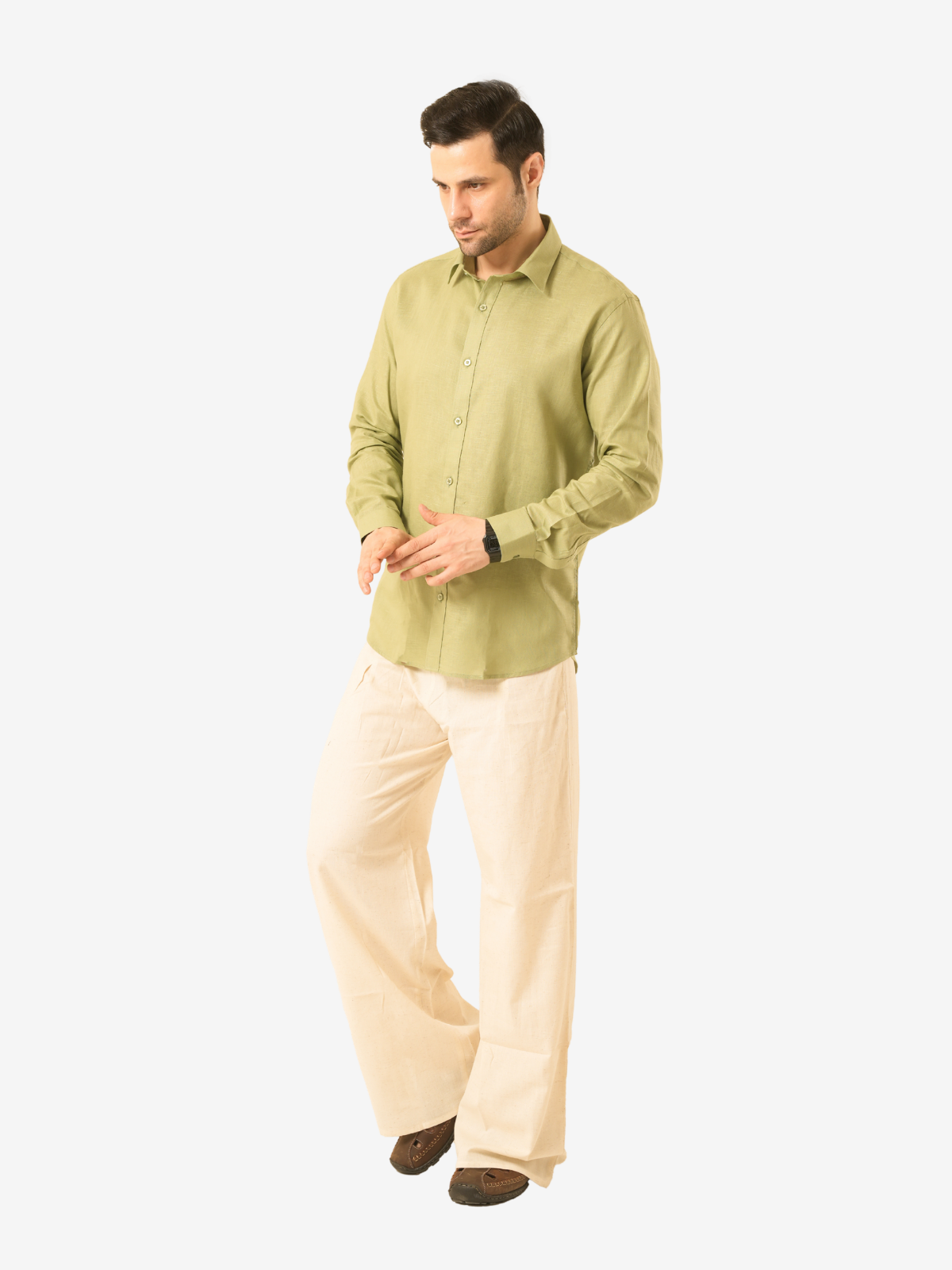 Coastal Sage Linen Shirt