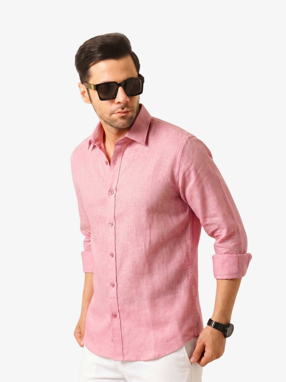 Baby Pink Linen shirt