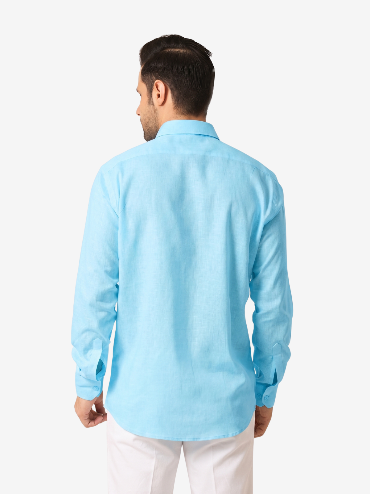 Glacier Blue Linen Shirt