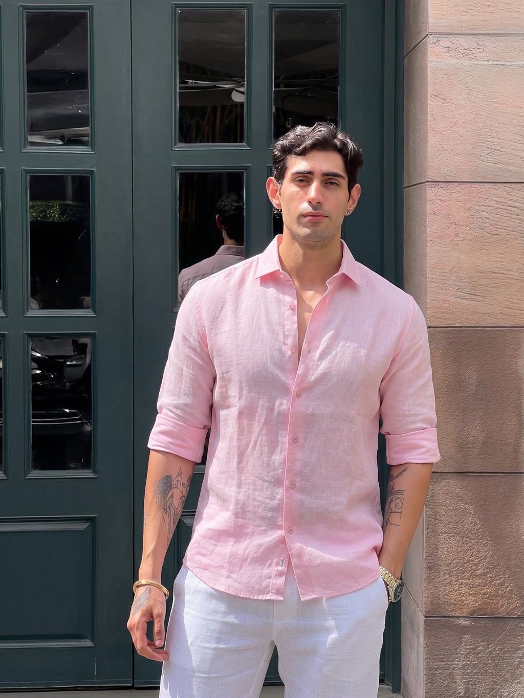 Dusty Pink Linen shirt