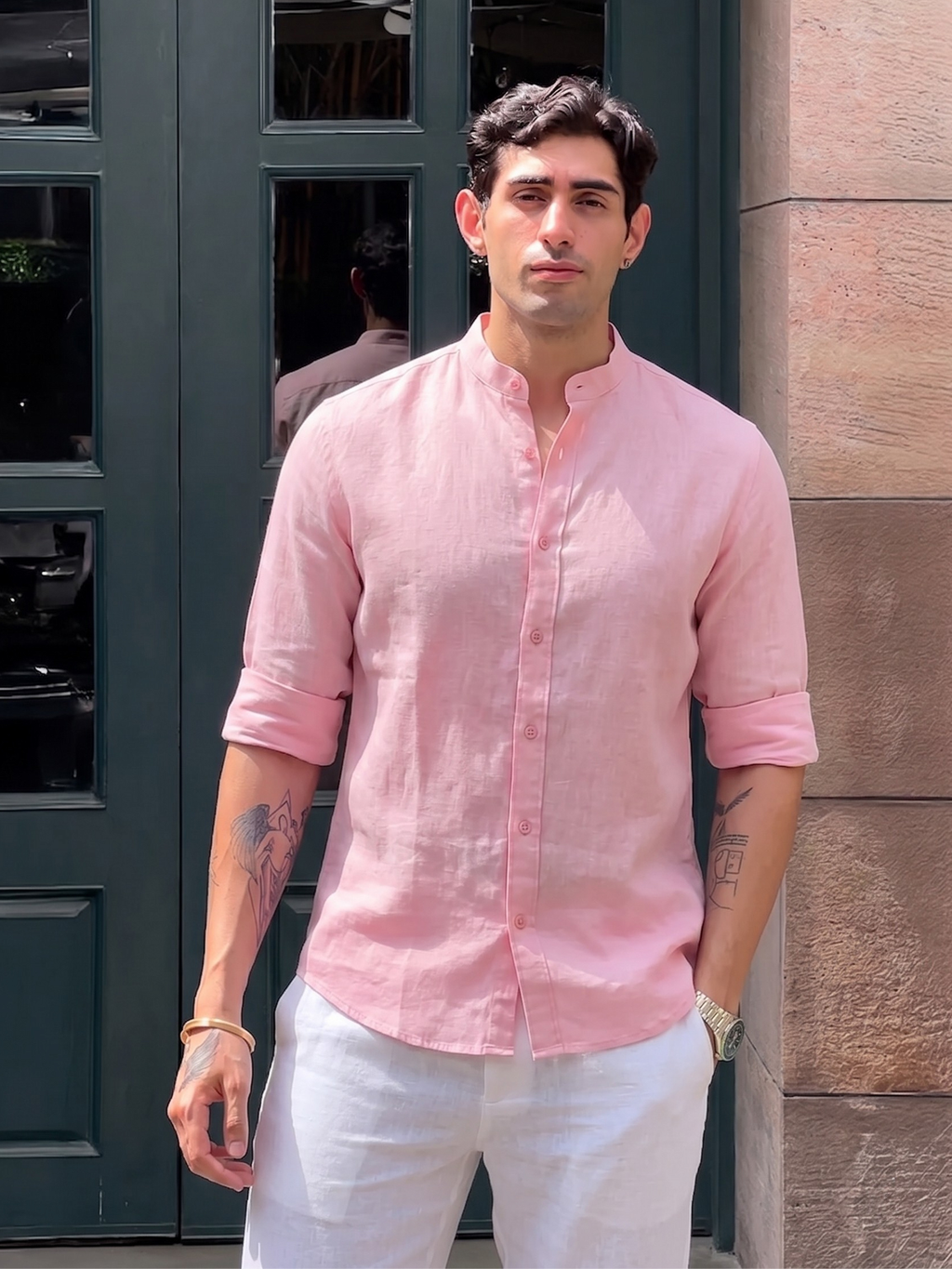 Baby Pink Linen shirt