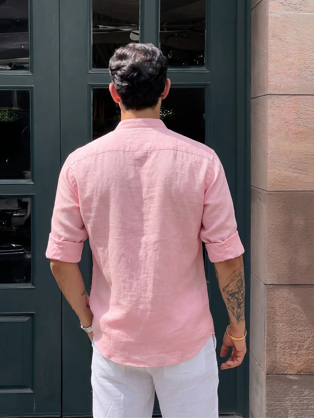 Baby Pink Linen shirt