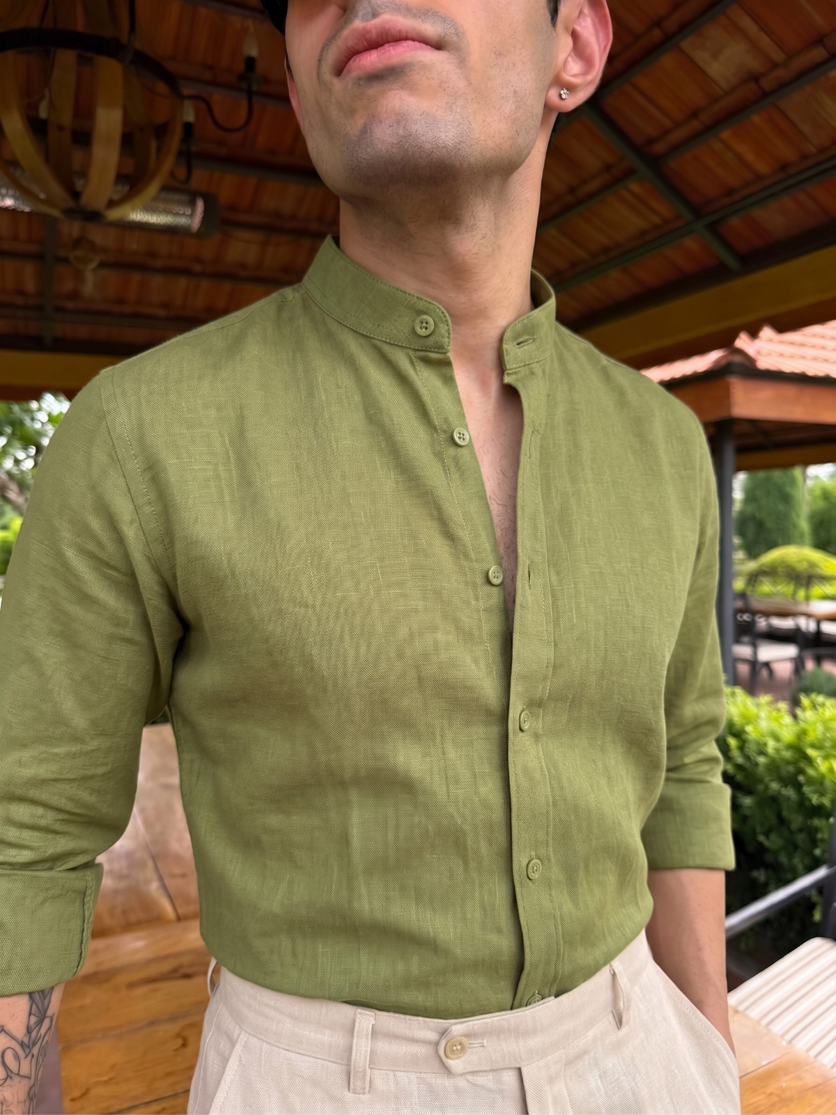 Coastal Sage Linen Shirt