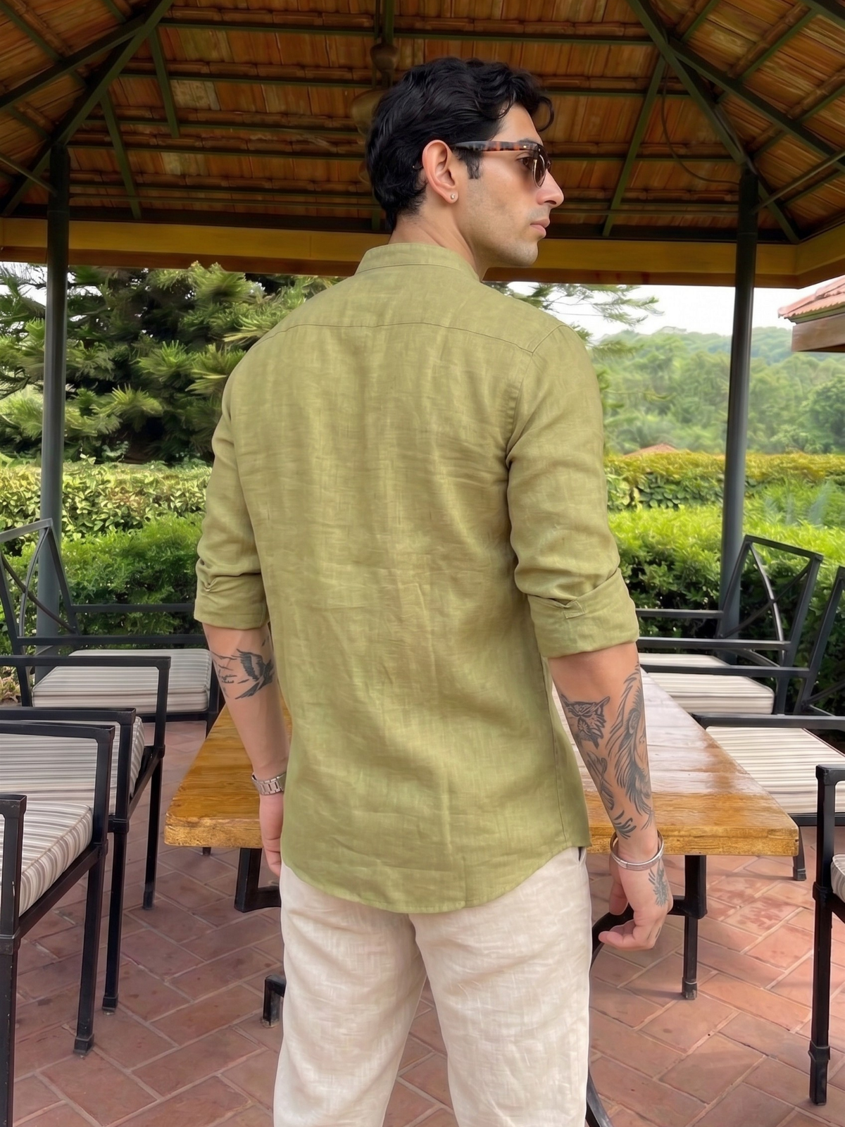 Coastal Sage Linen Shirt