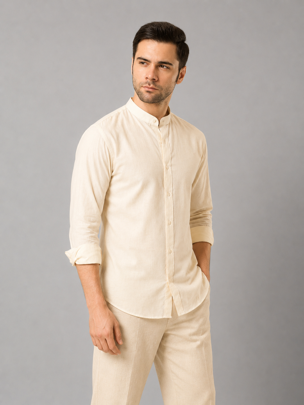 Ivory Mist Linen shirt