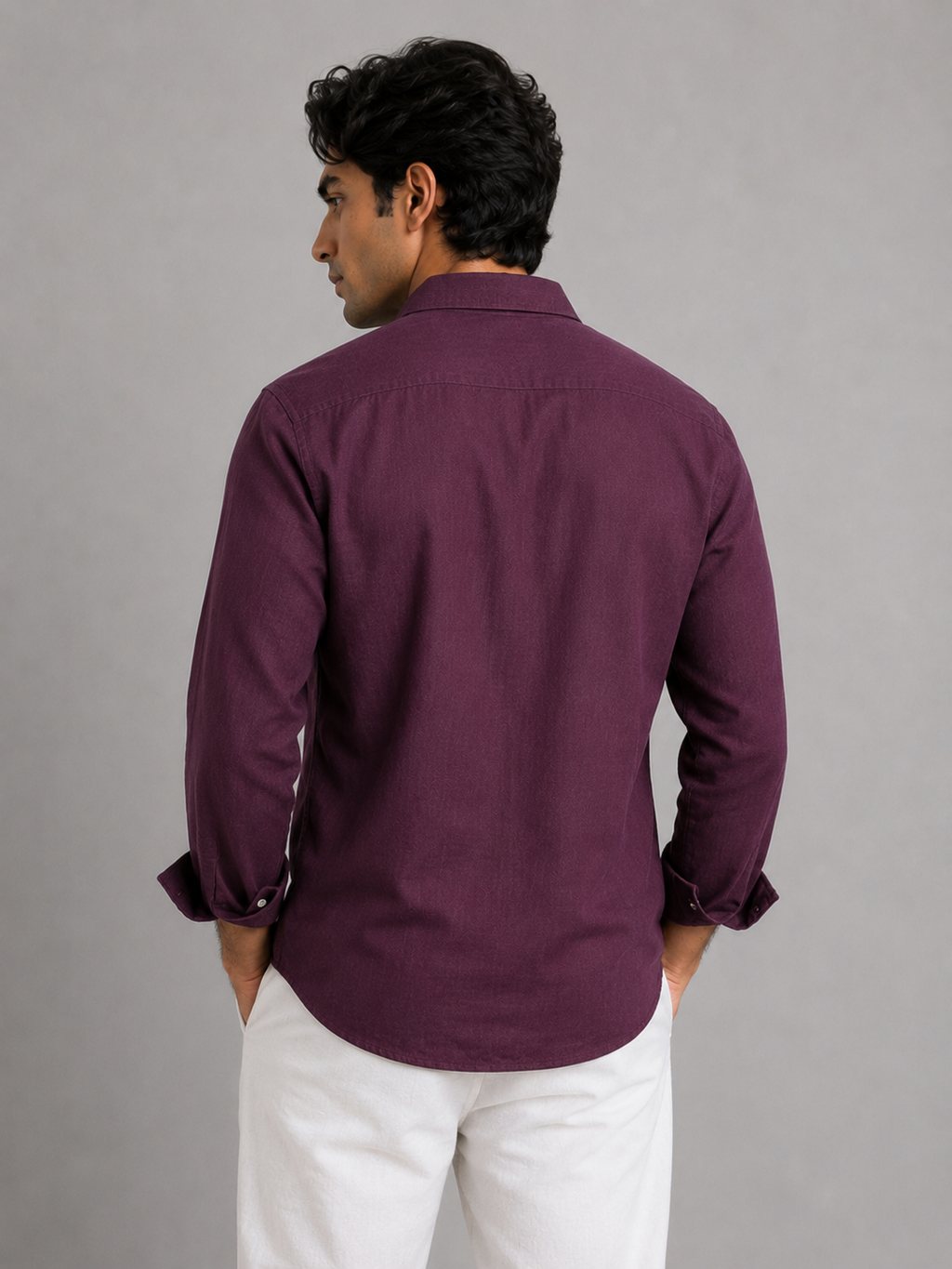 Vintage Wine Linen Shirt