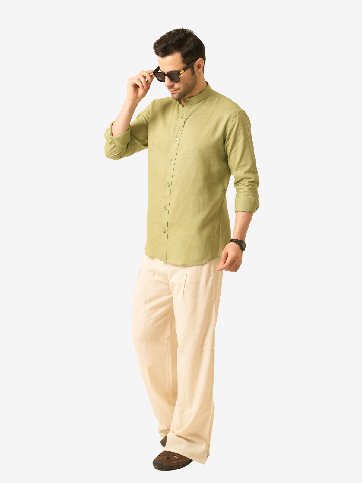 Coastal Sage Linen Shirt