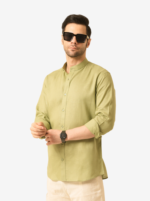 Coastal Sage Linen Shirt