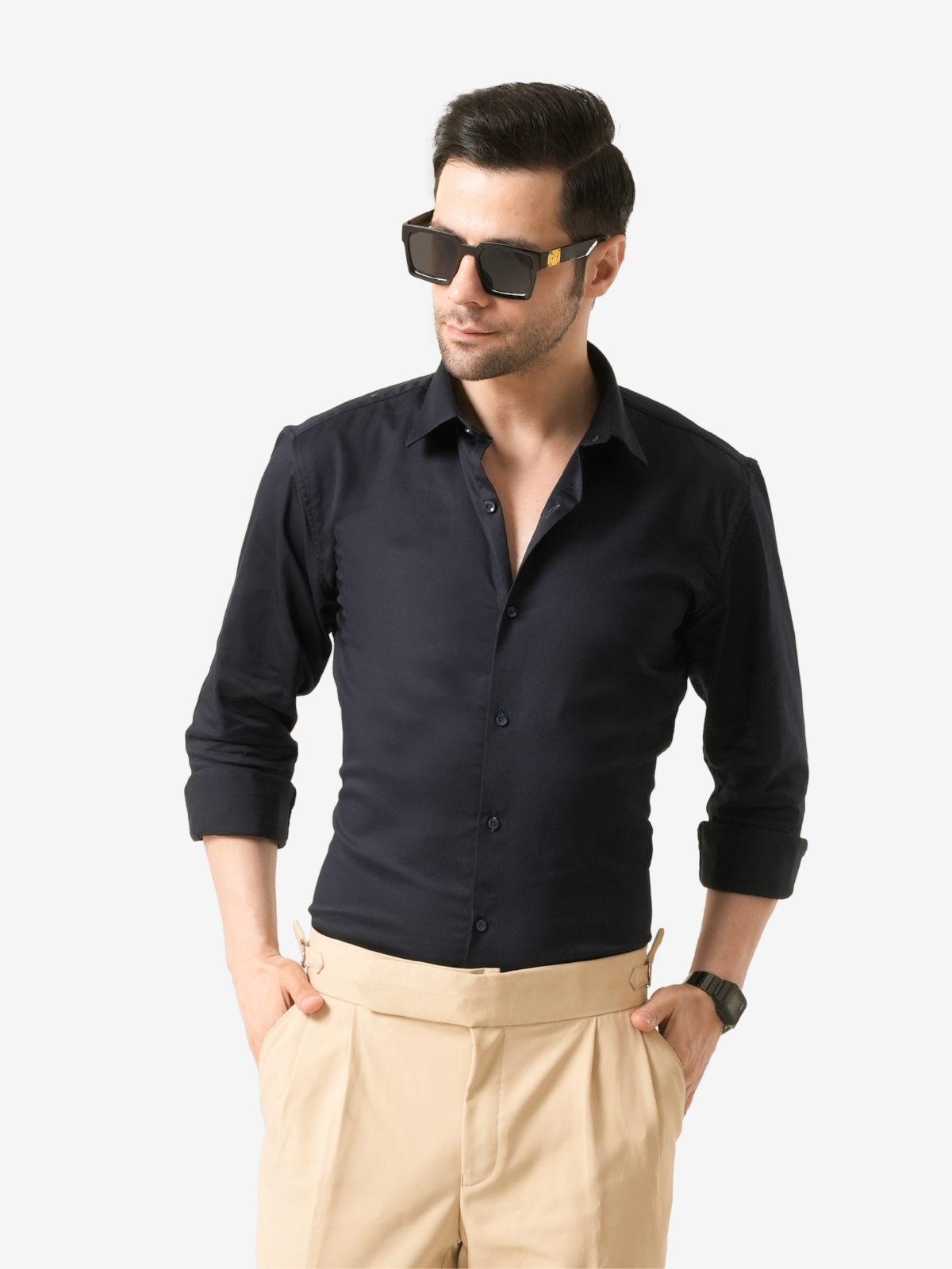 Midnight Navy Blue Luxe-Fit