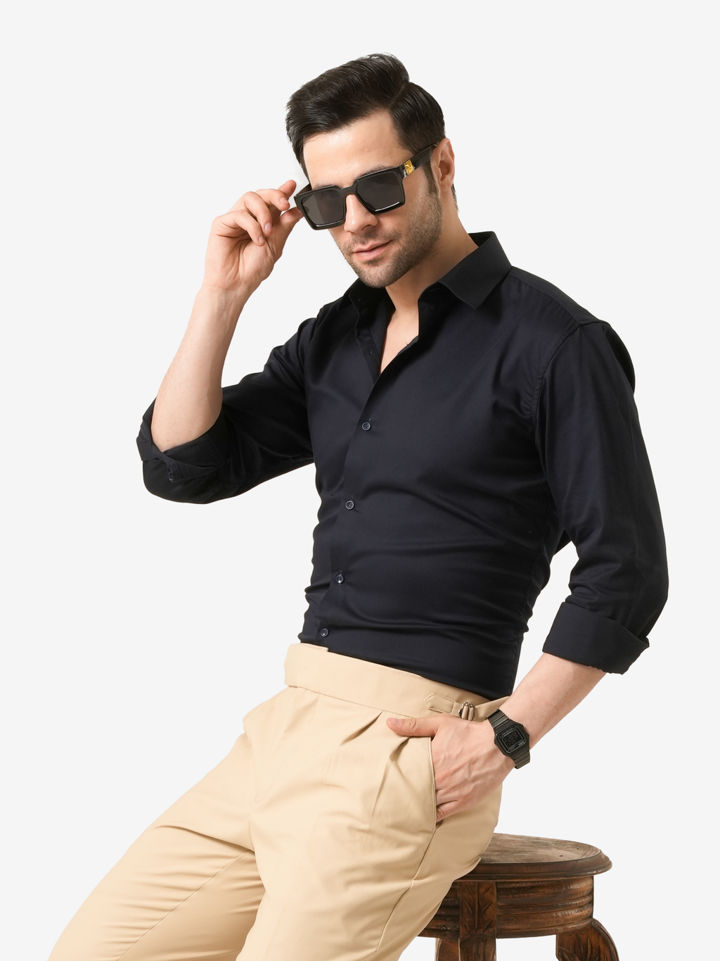 Midnight Navy Blue Luxe-Fit