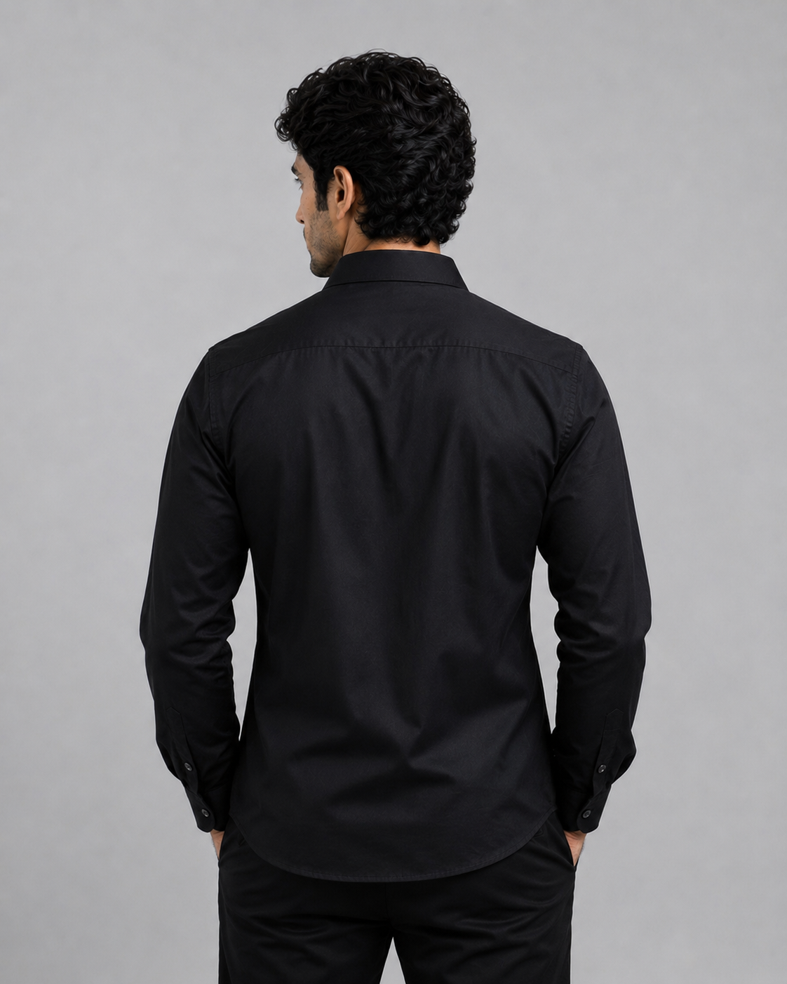 Black Panther Black Embroidered Shirt