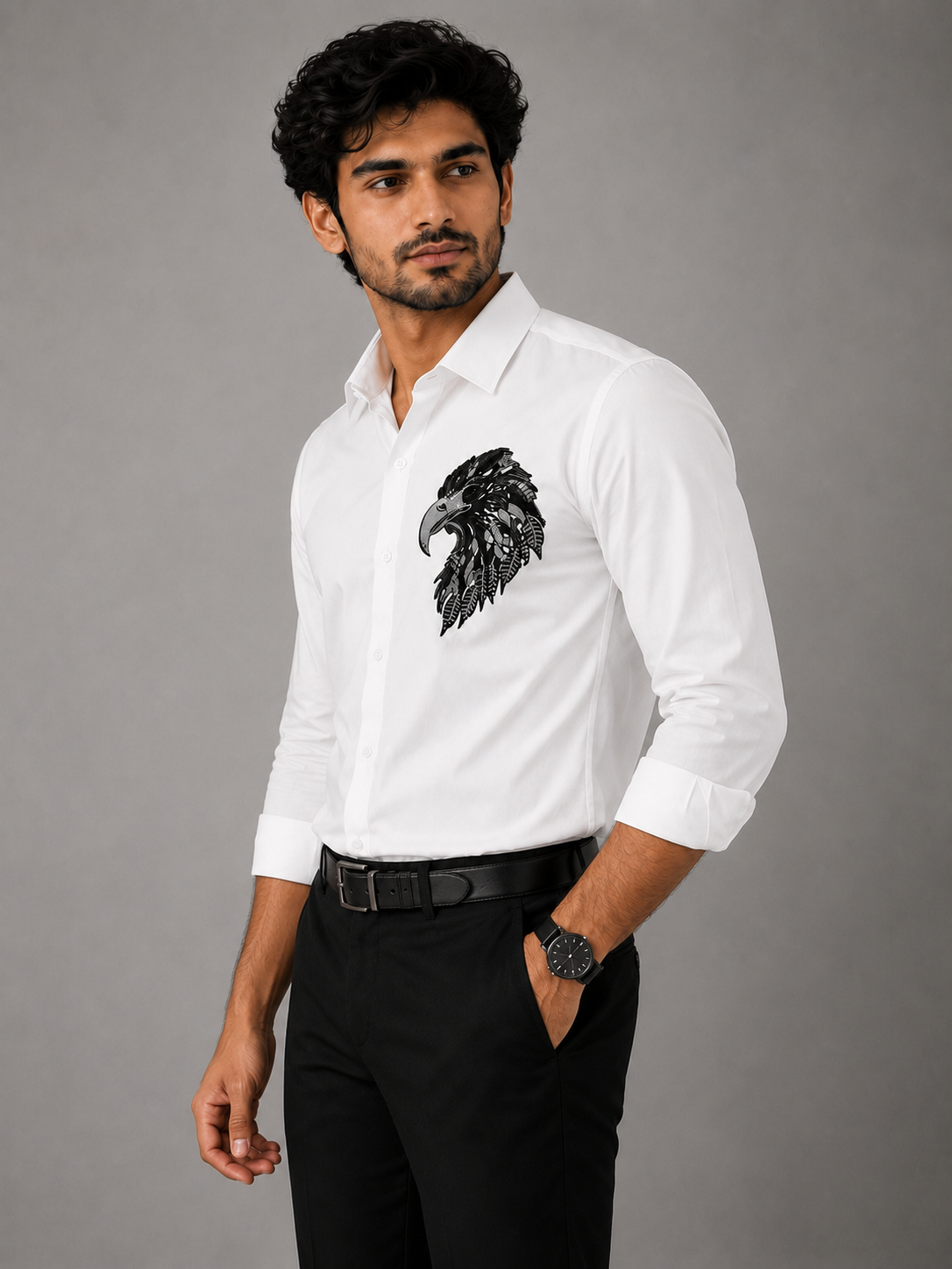 Vogue Eagle White Designer shirt