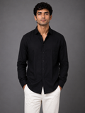 Black Linen Shirt