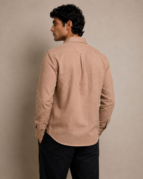 Dusty Taupe Linen Shirt