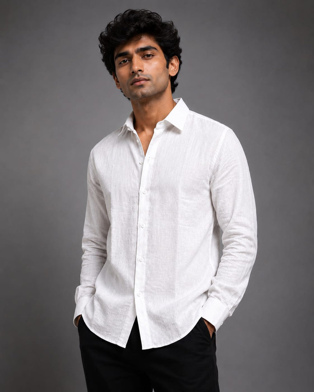 White Linen Shirt