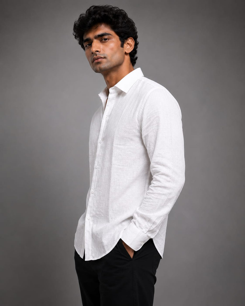 White Linen Shirt