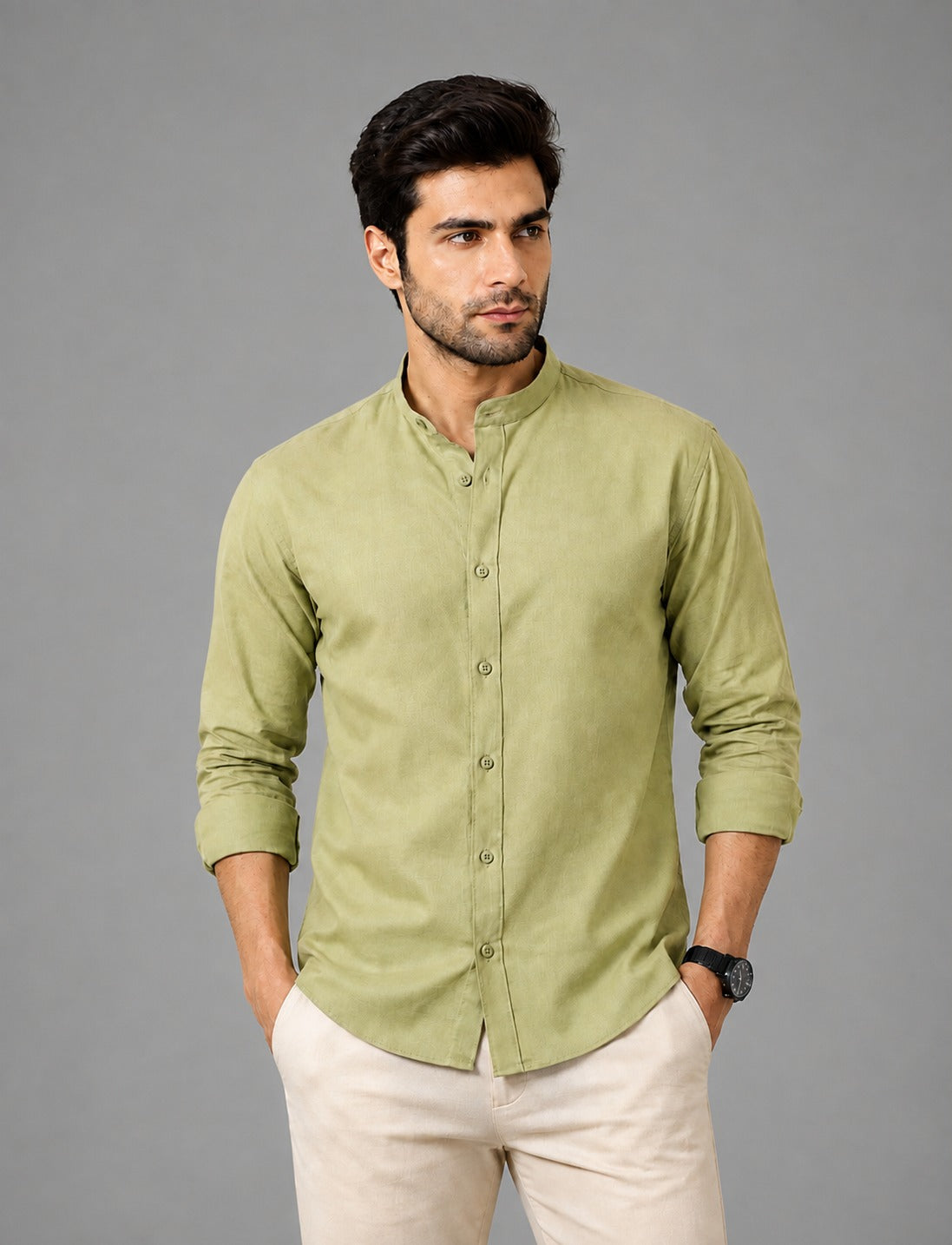 Coastal Sage Linen Shirt