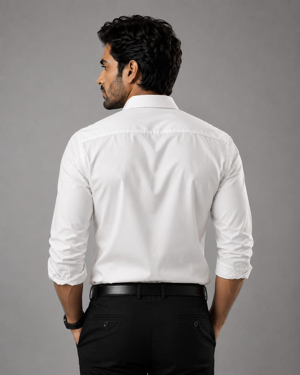 Stellar Stag White Hand-Crafted Shirt