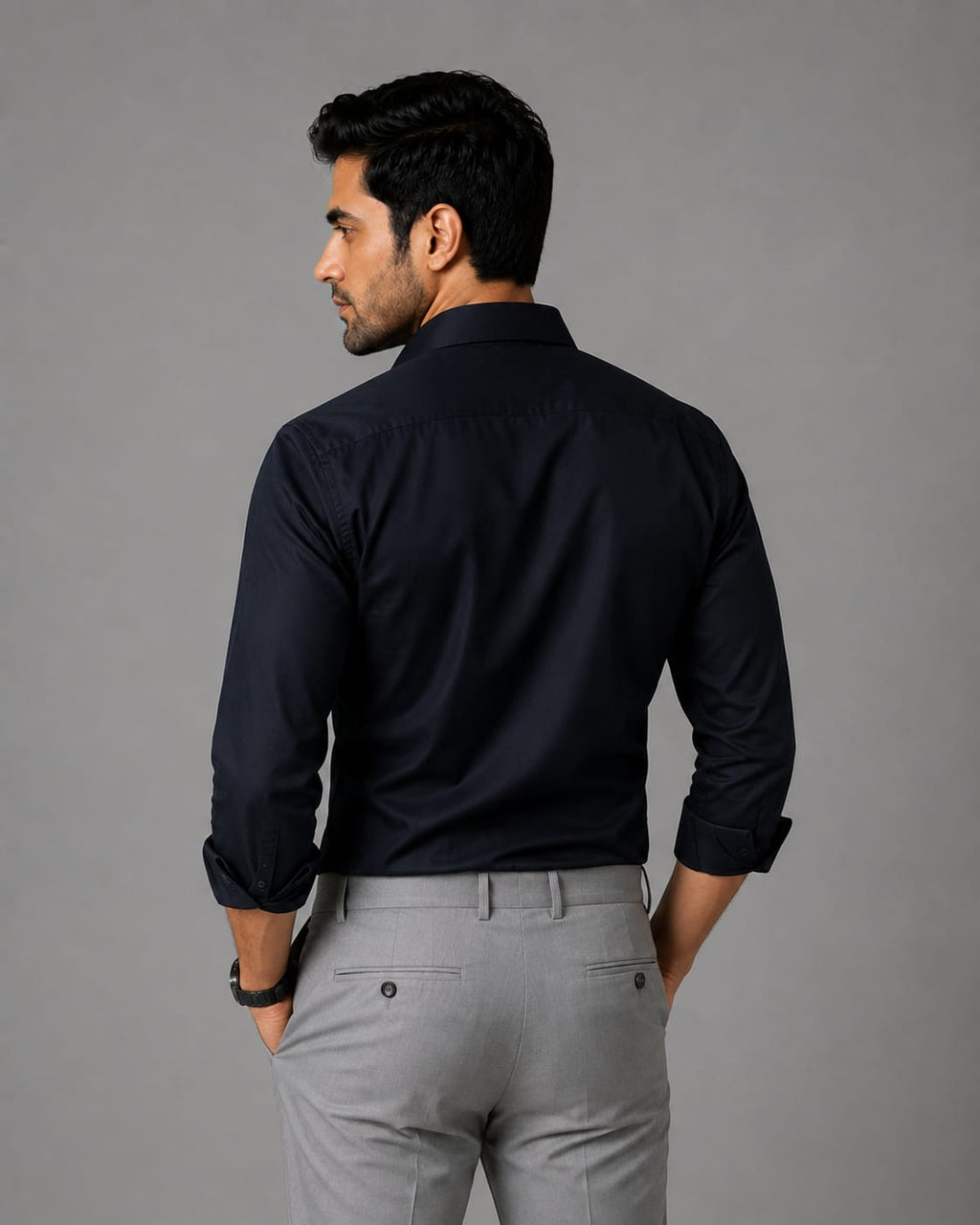 Midnight Navy Blue Luxe-Fit