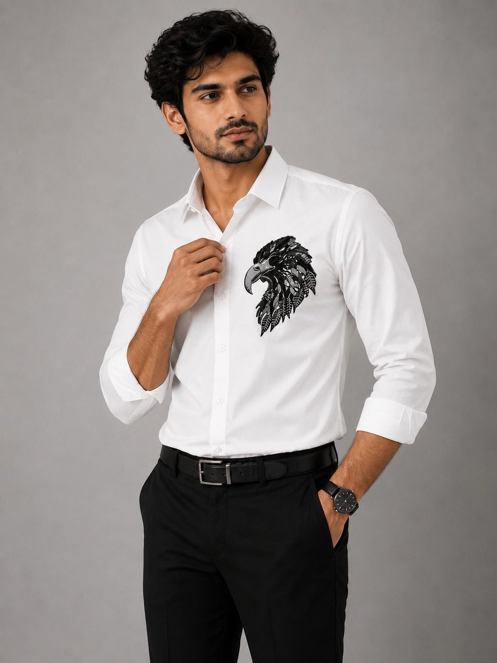 Vogue Eagle White Designer shirt