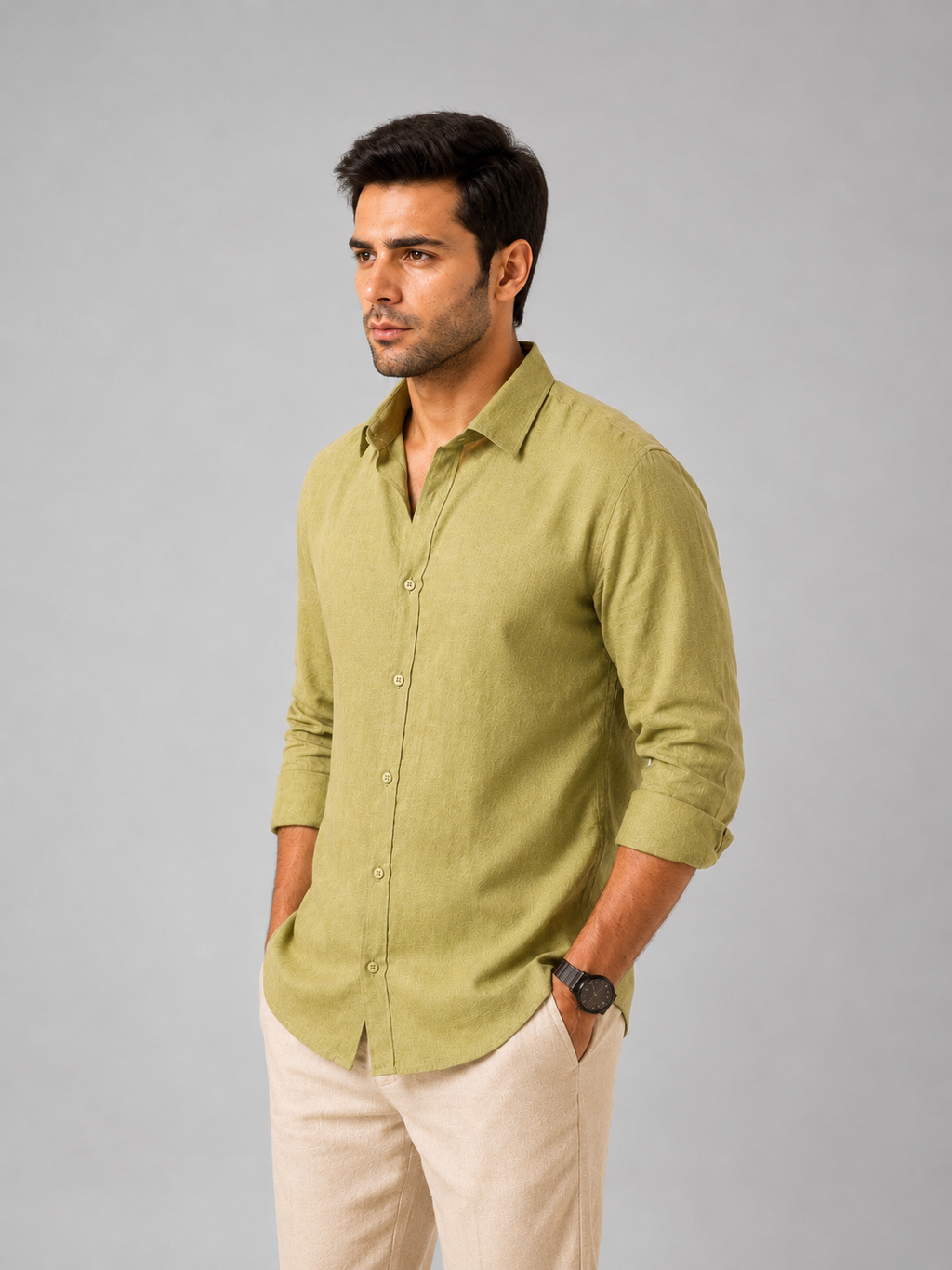 Coastal Sage Linen Shirt