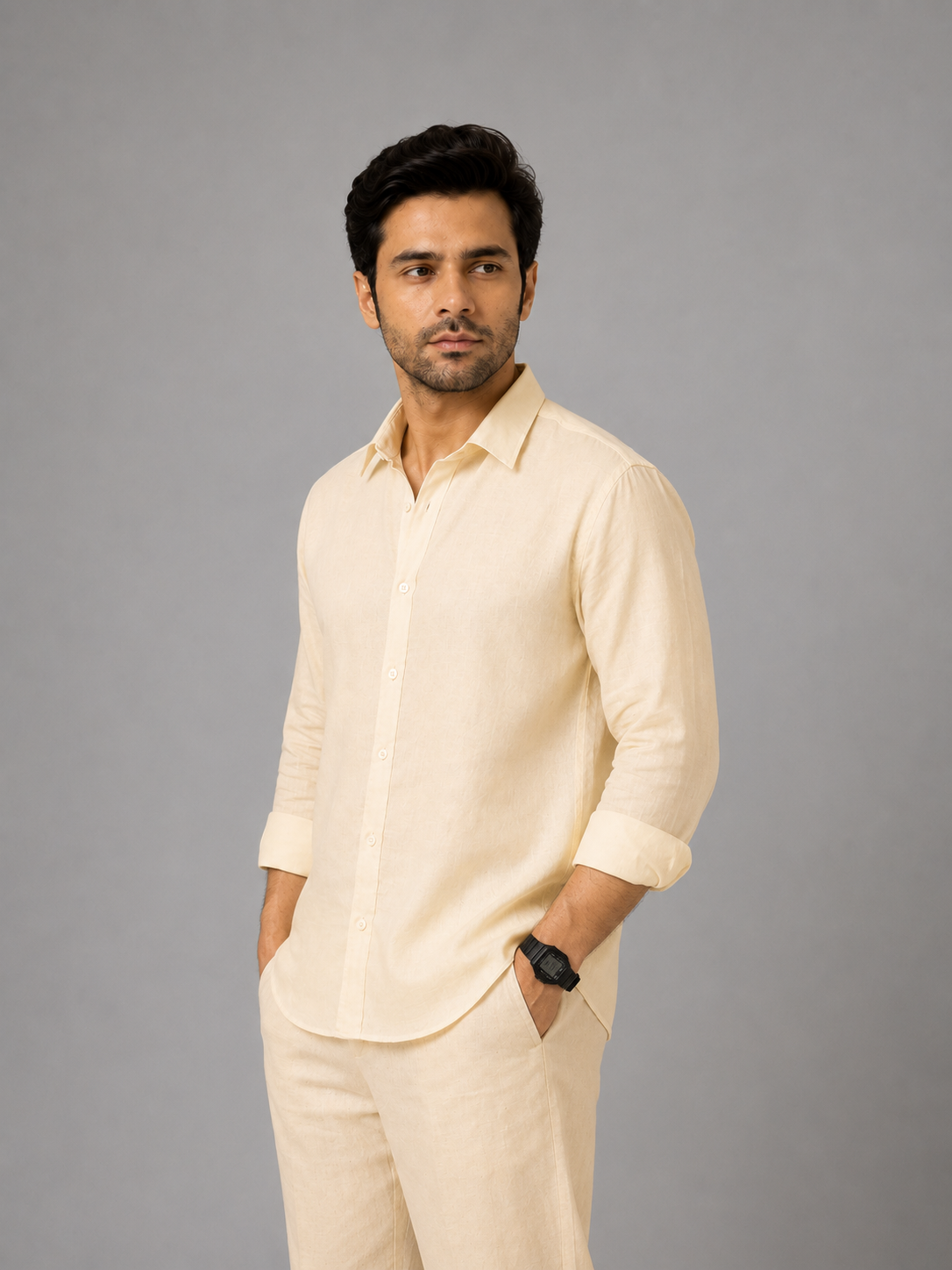 Ivory Mist Linen shirt