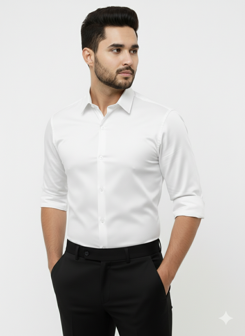 Pure White Premium-Fit